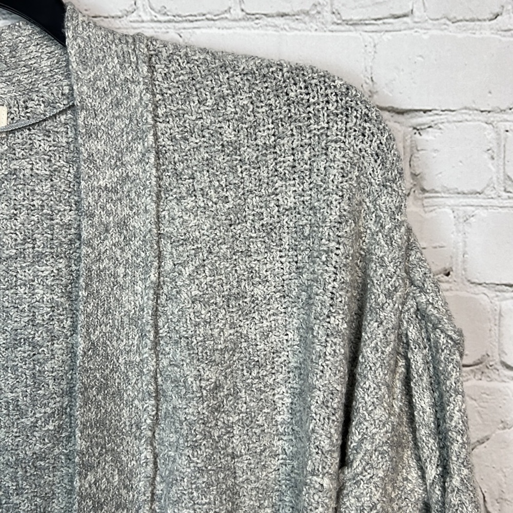 Style & Co Heather Gray Open Front Cardigan Size Medium - Picture 3 of 6